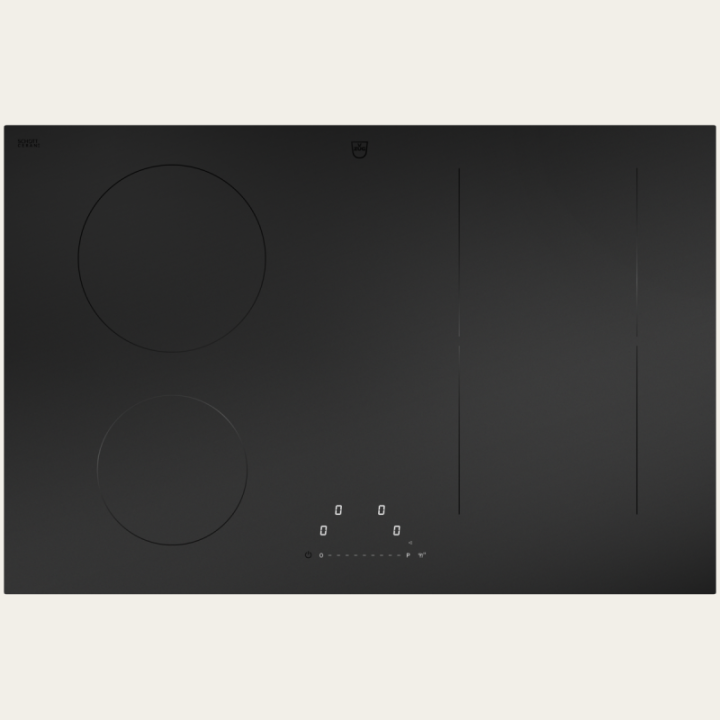 V-ZUG CookTop V2000 i804, Norme largeur 80 cm, DualDesign, BlackDesignMatte