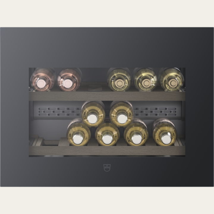 V-ZUG WineCooler V4000 45, Miroir Noir, TouchOpen sans poignée, ch  droite