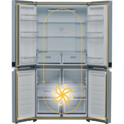 Réfrigérateur américain Whirpool WQ9E1L 4 portes sans distributeur