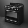 Piano de cuisson 90 cm Smeg noir