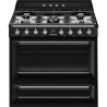 Piano de cuisson 90 cm Smeg noir